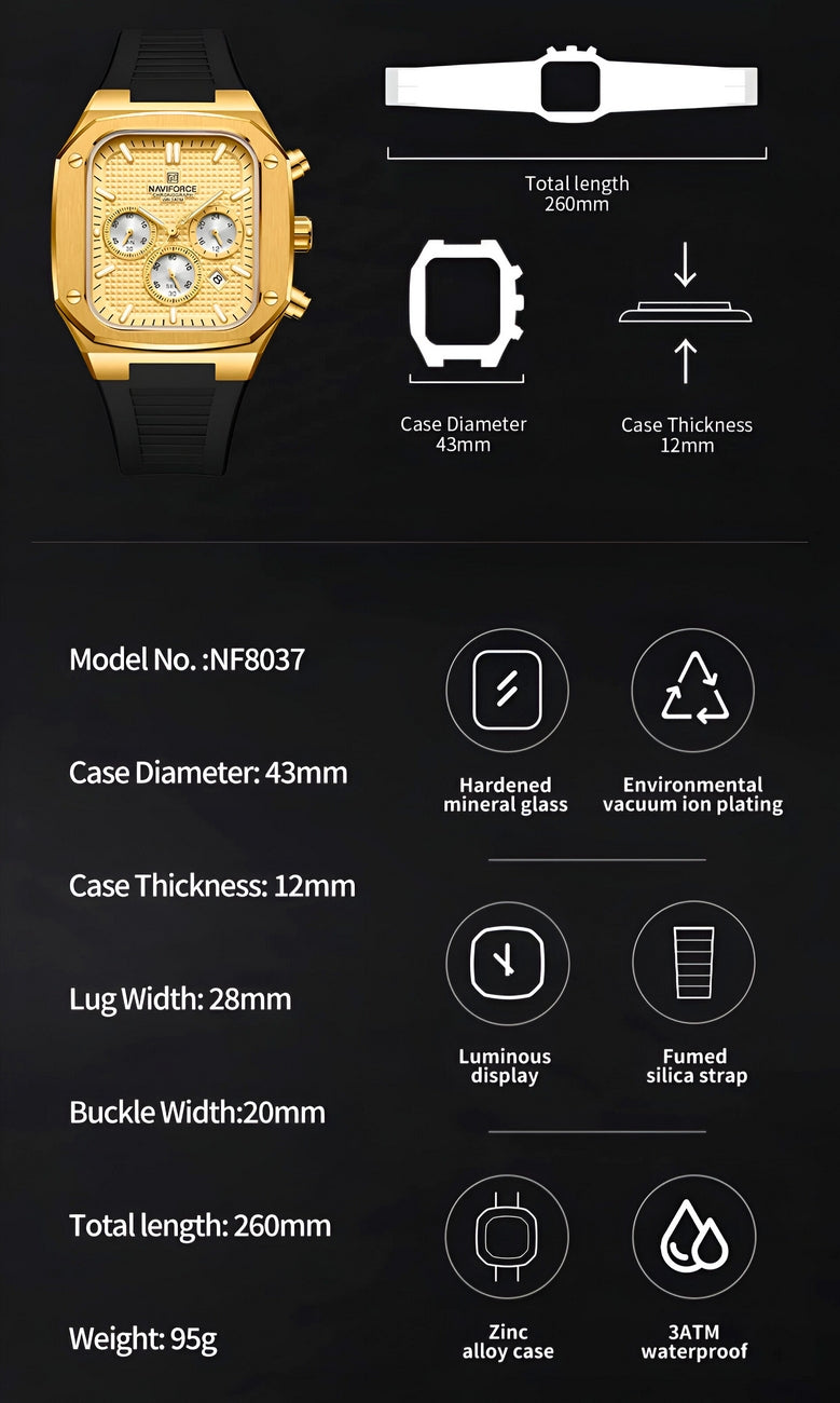 Reloj Naviforce Deportivo para Hombre – Resistente, Elegante y Original en Colombia